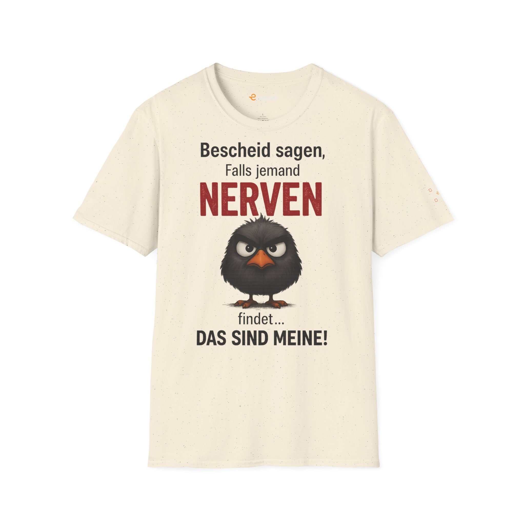 Bold Angry Bird Humor - Unisex Softstyle Cotton Tee