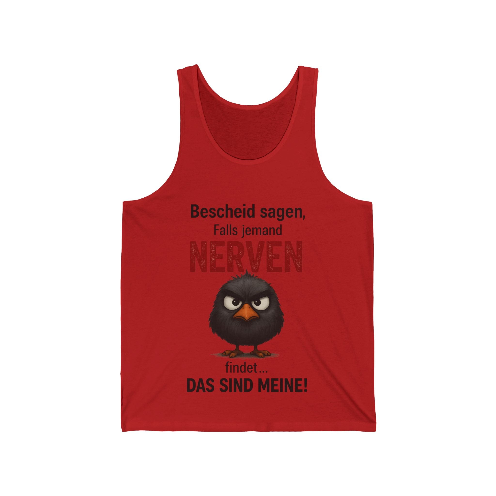 Bold Angry Bird Humor - Unisex Jersey Tank