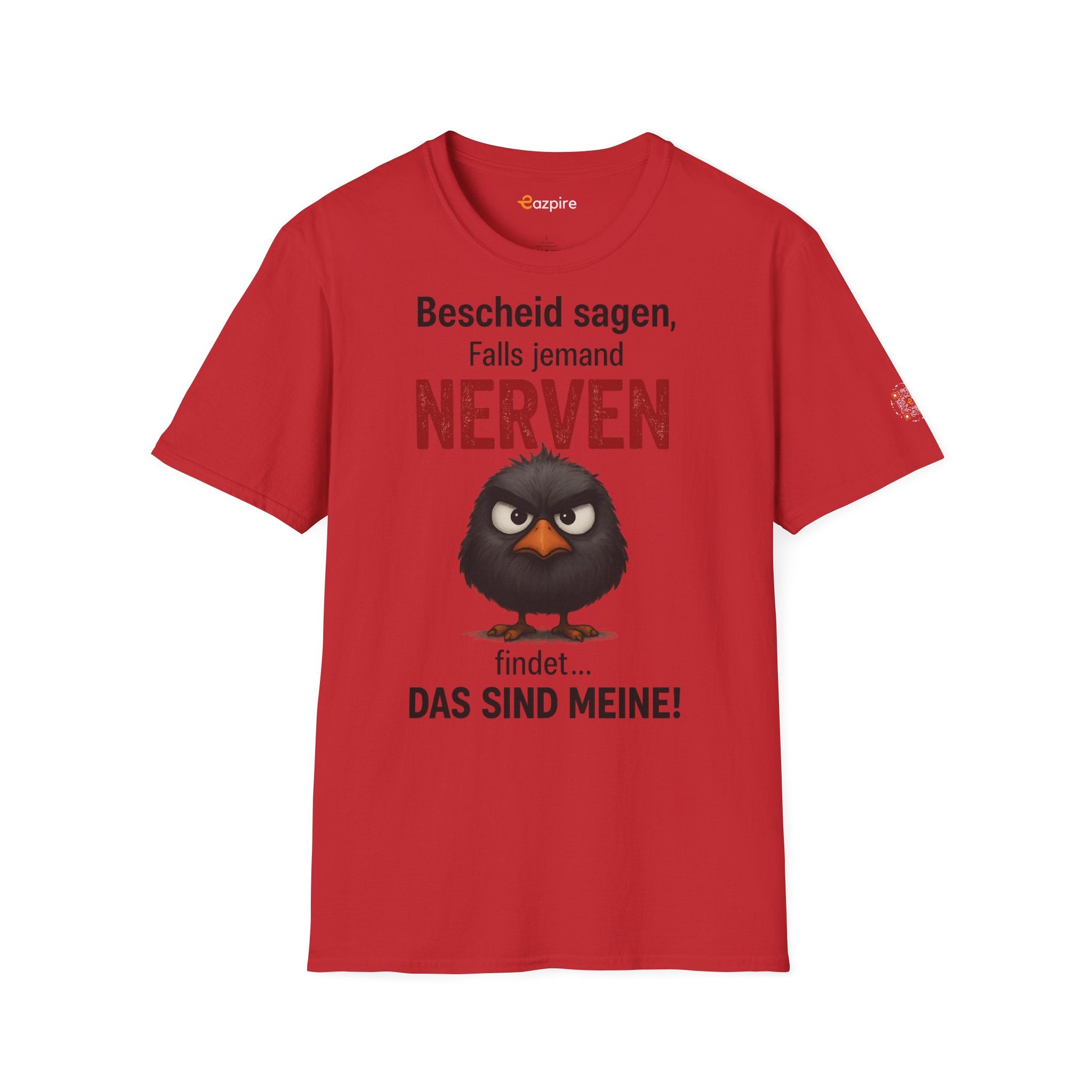 Bold Angry Bird Humor - Unisex Softstyle Cotton Tee
