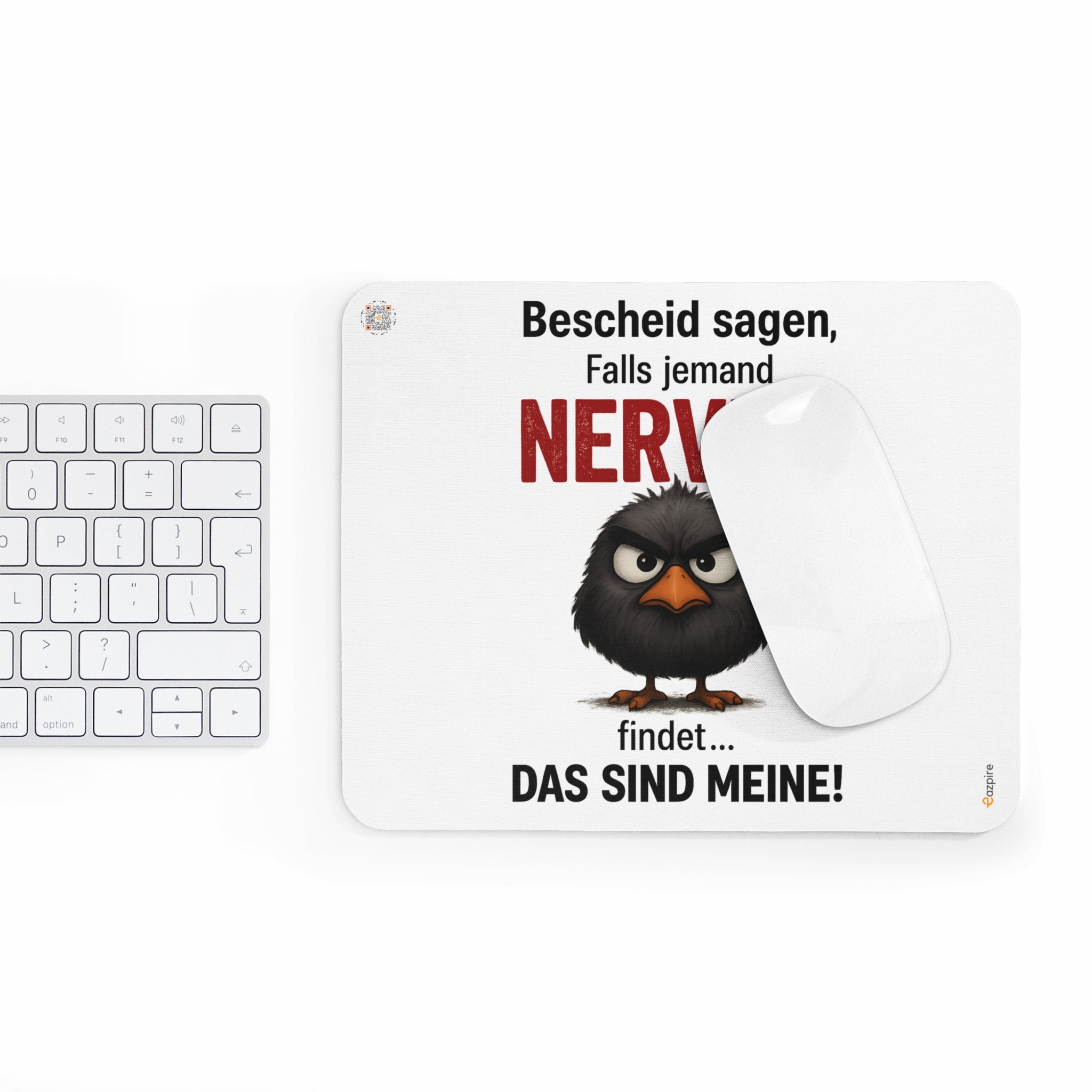 Bold Angry Bird Humor - Mouse Pad