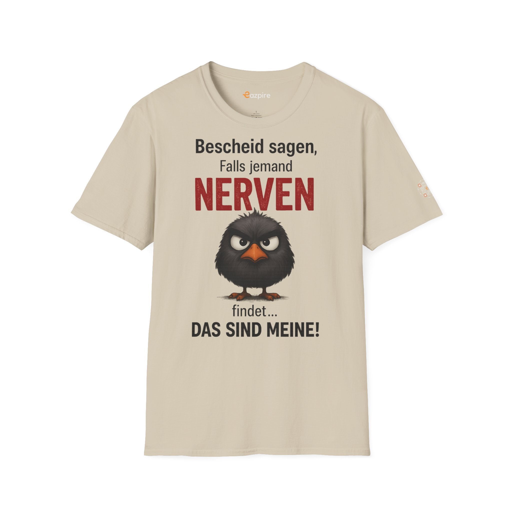 Bold Angry Bird Humor - Unisex Softstyle Cotton Tee