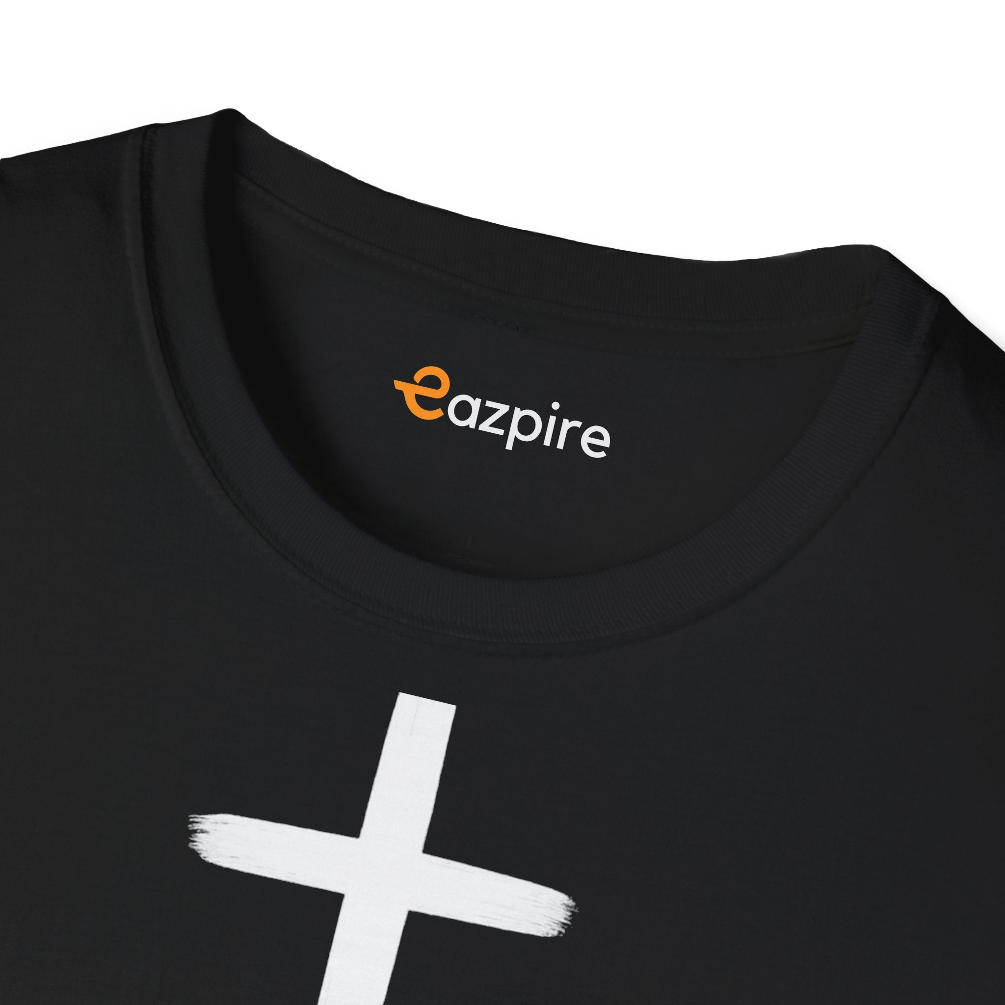 Be Still And Know with Radiant Cross for Calm Courage and Quiet Strength - Unisex Softstyle Cotton Tee