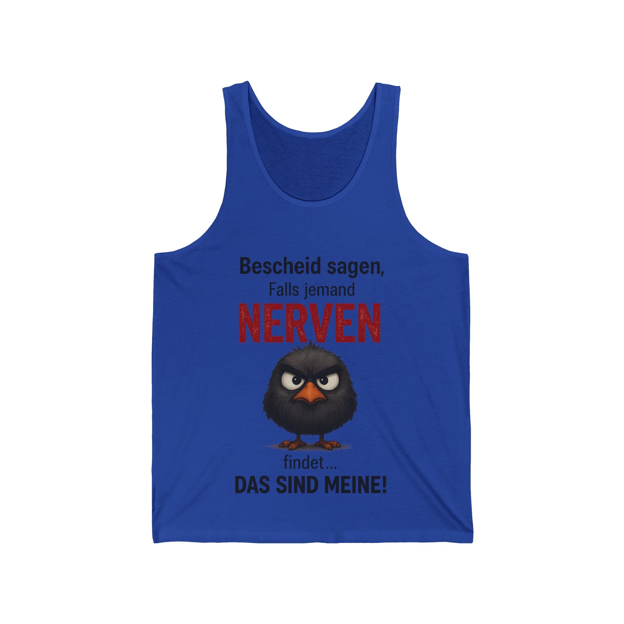 Bold Angry Bird Humor - Unisex Jersey Tank
