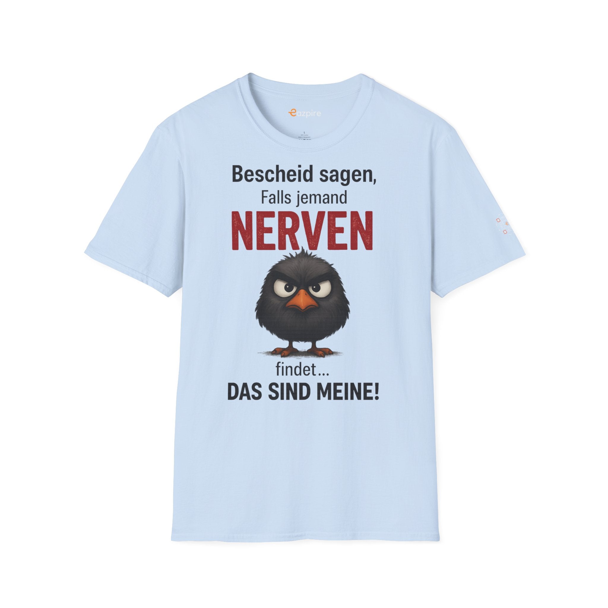 Bold Angry Bird Humor - Unisex Softstyle Cotton Tee