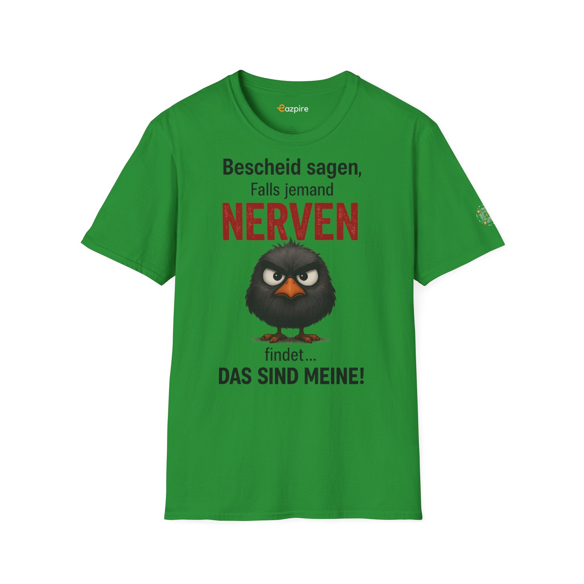 Bold Angry Bird Humor - Unisex Softstyle Cotton Tee