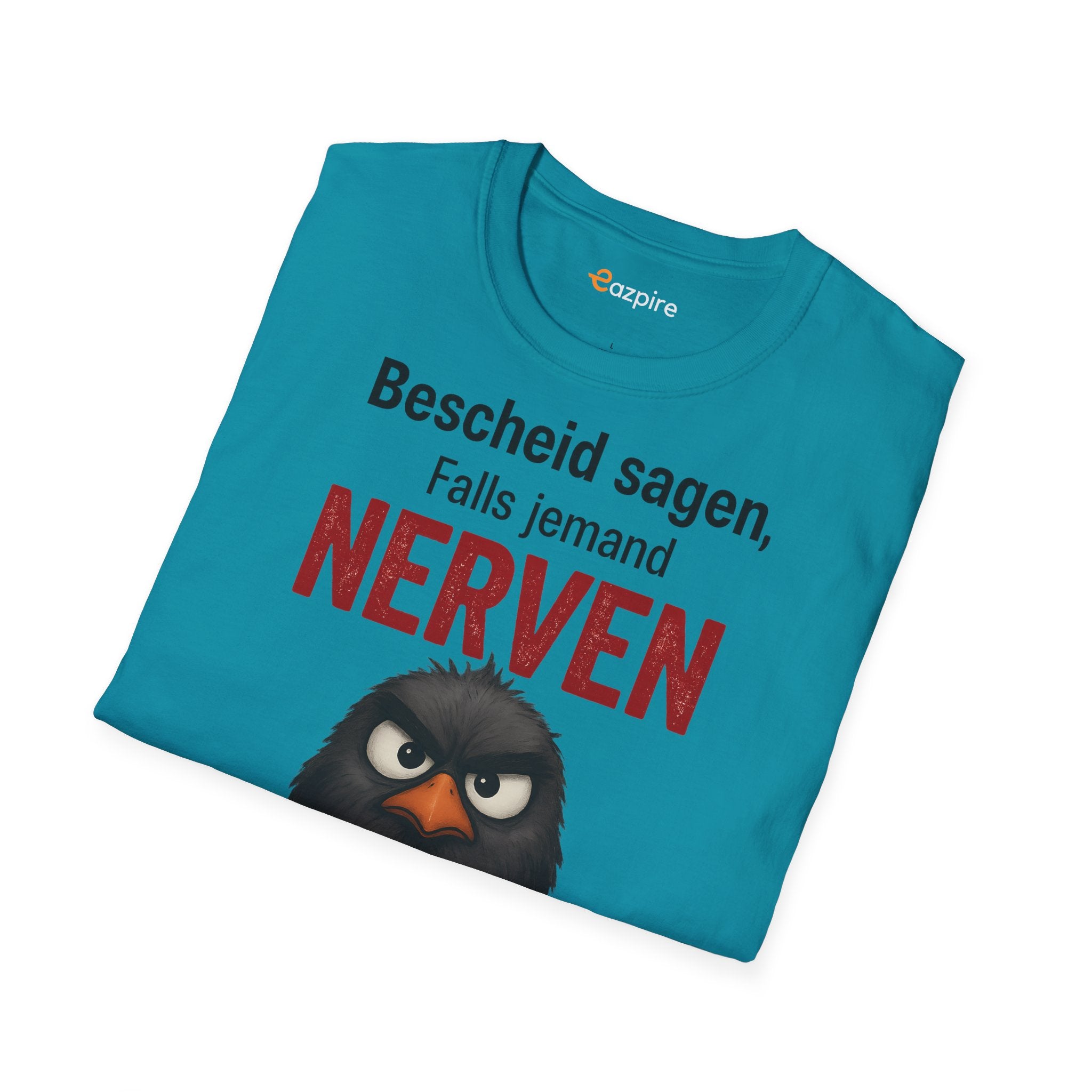 Bold Angry Bird Humor - Unisex Softstyle Cotton Tee